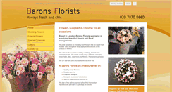Desktop Screenshot of baronsfloristsltd.co.uk